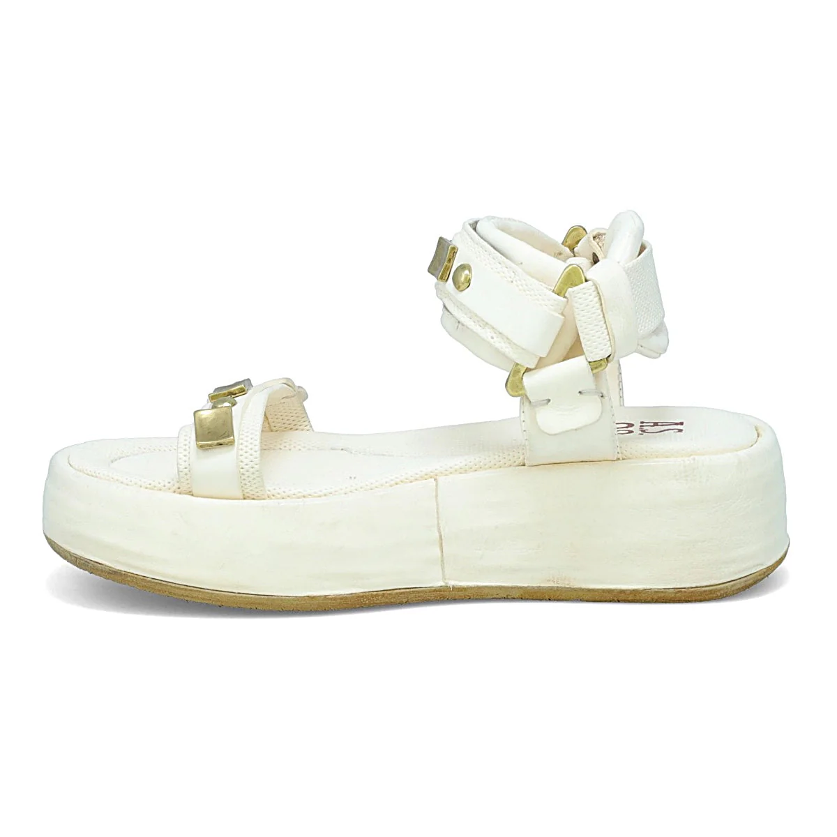 A.S.98 Fenix Platform Sandal, Milk - Image 5