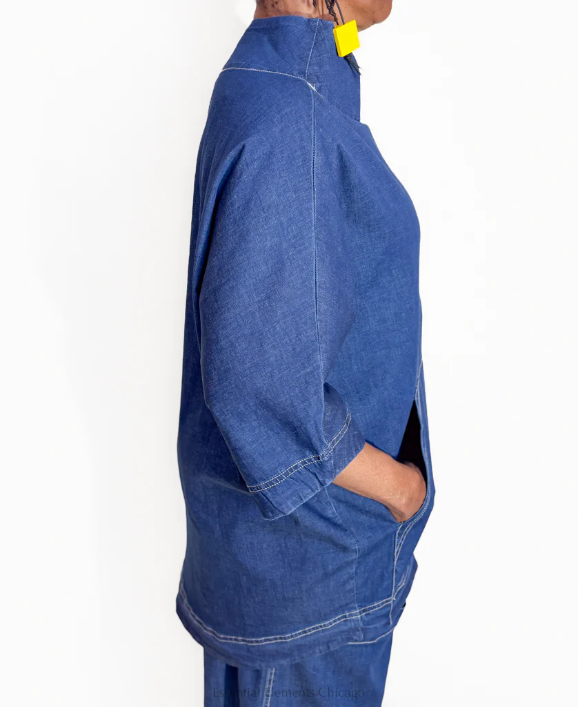 Alembika Boxy Denim Top - Image 3