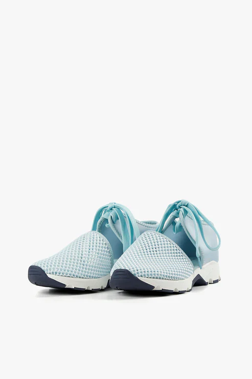 All Black Amazing Mesh Sneaker, Blue - Image 3