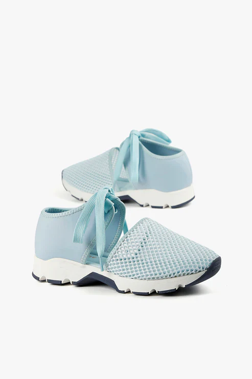 All Black Amazing Mesh Sneaker, Blue - Image 4