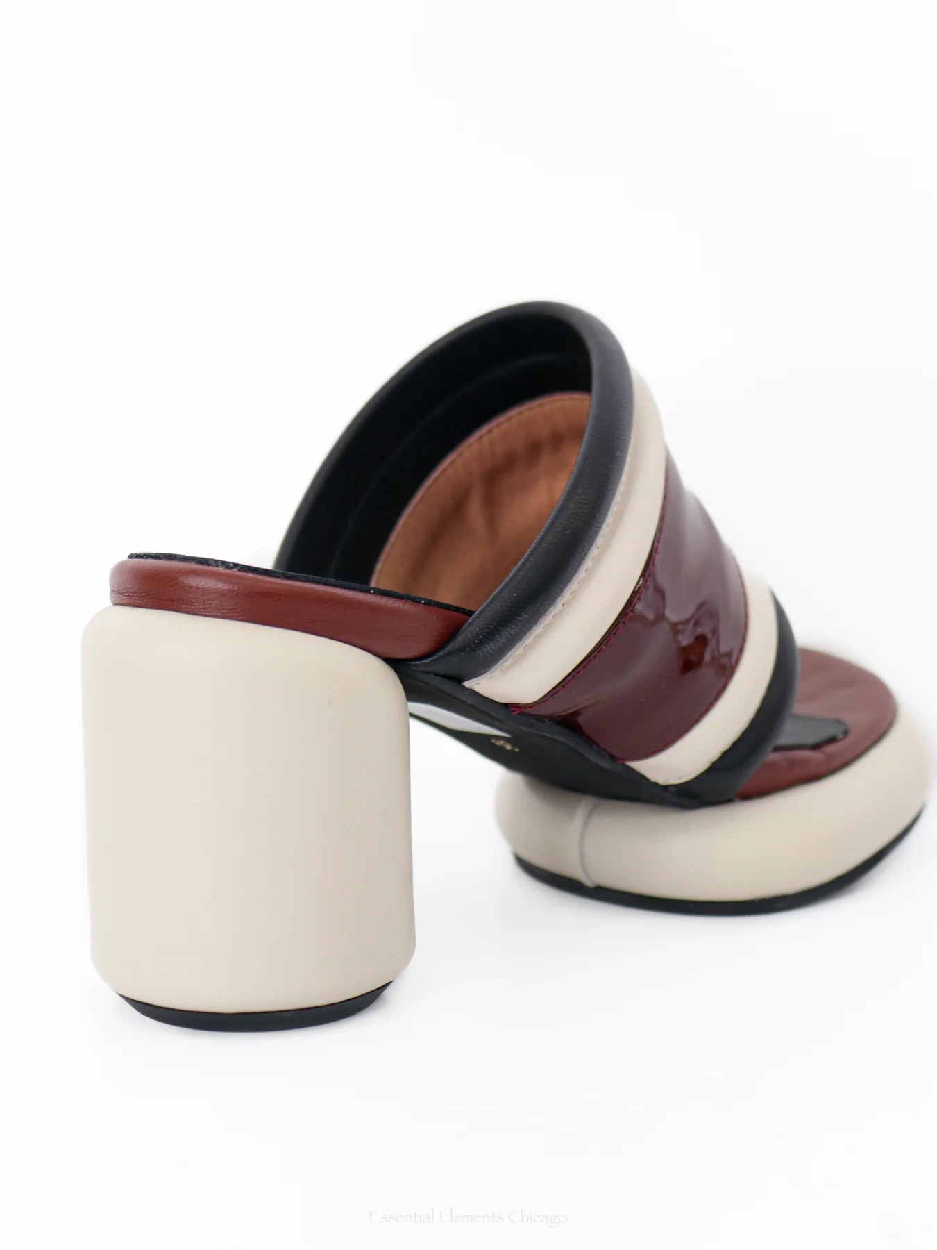 All Black Mod Bold Band Sandal - Image 3