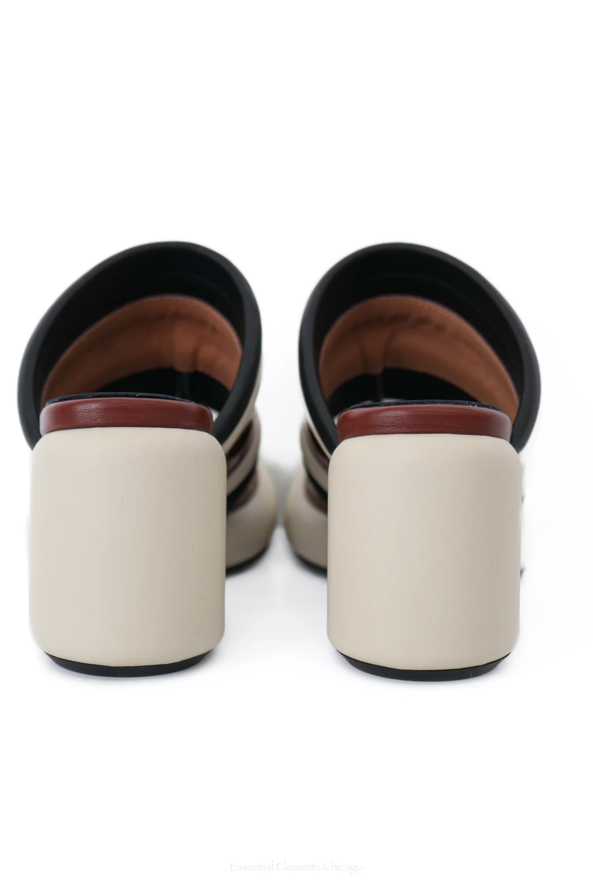 All Black Mod Bold Band Sandal - Image 5