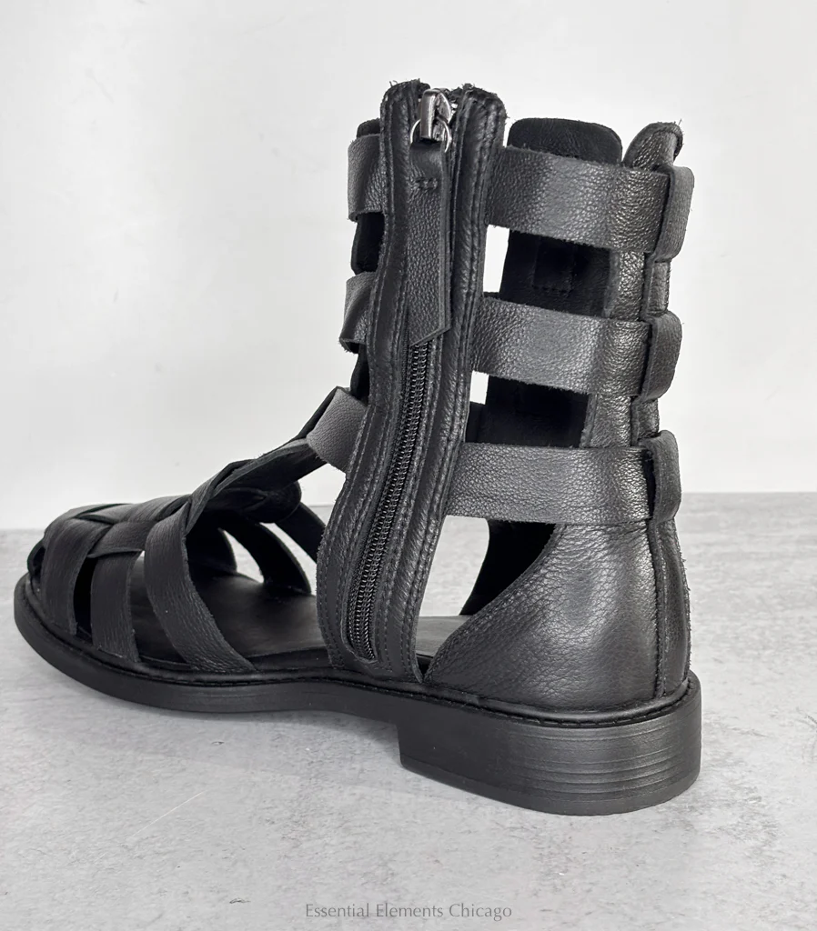 All Black Glad 26 Gladiator Sandal - Image 3