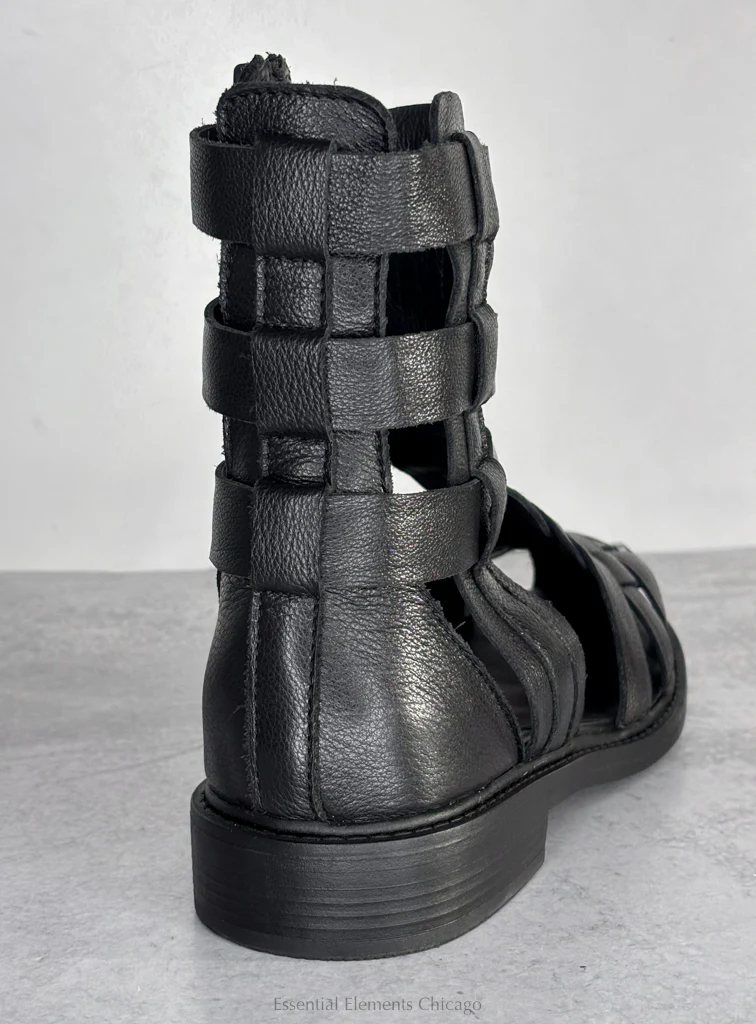 All Black Glad 26 Gladiator Sandal - Image 4