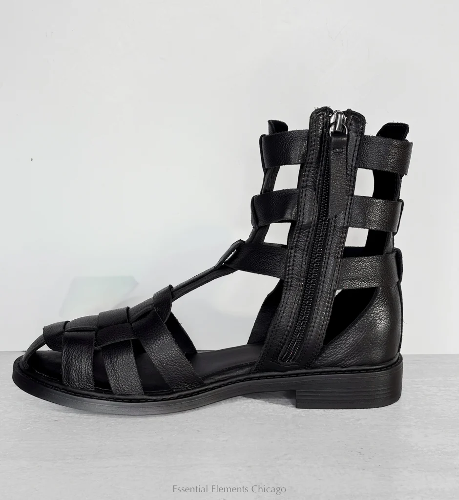 All Black Glad 26 Gladiator Sandal - Image 5
