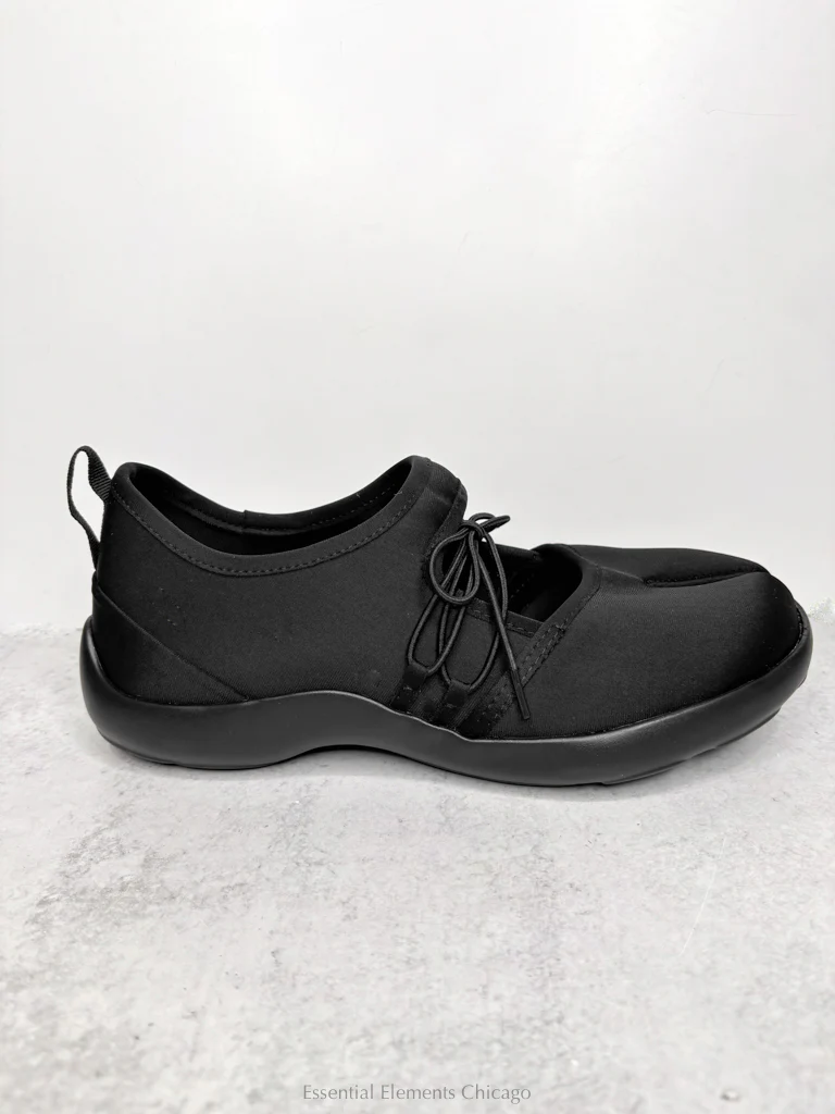 All Black Split Toe Casual, Black - Image 3