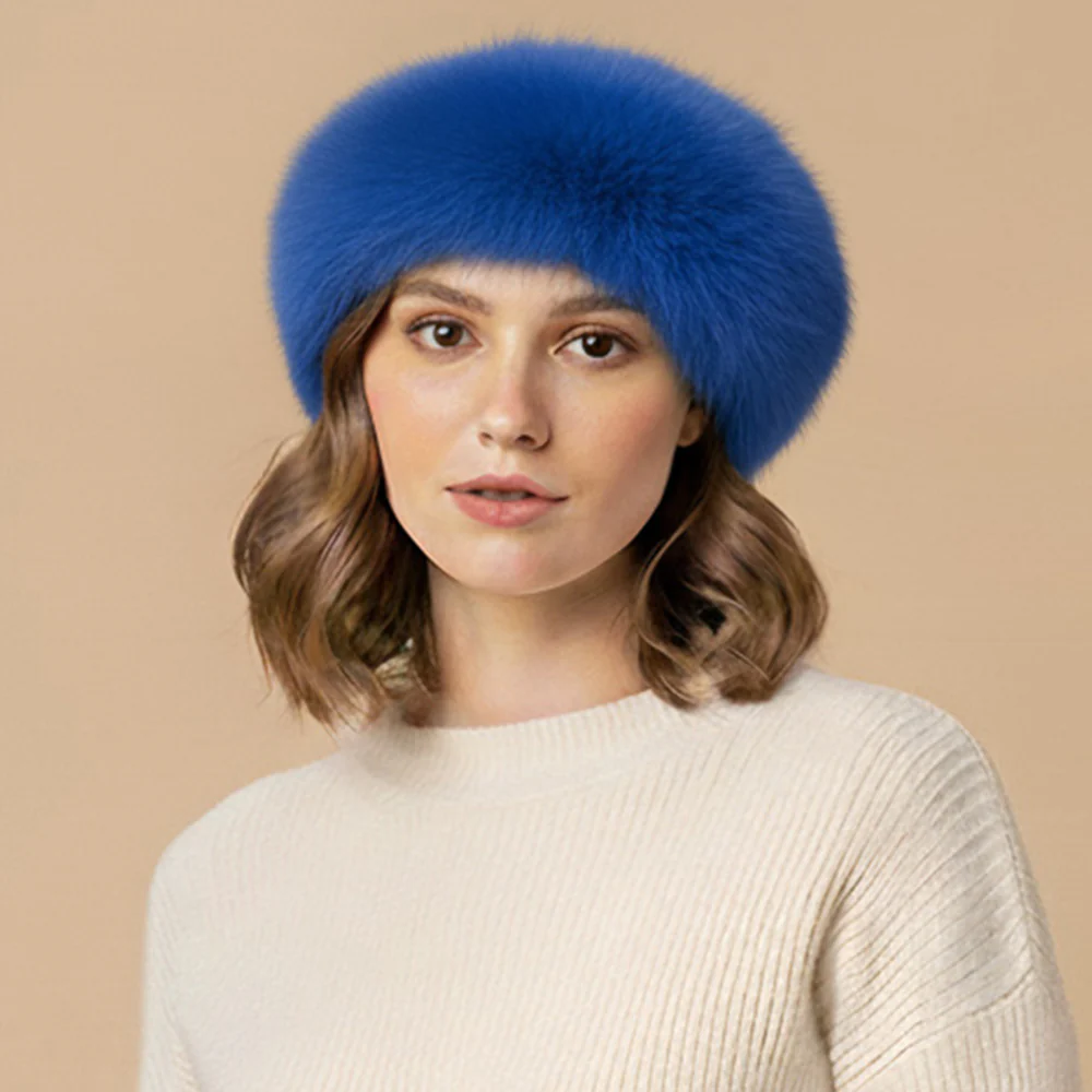 Faux Fur Beret - Image 6