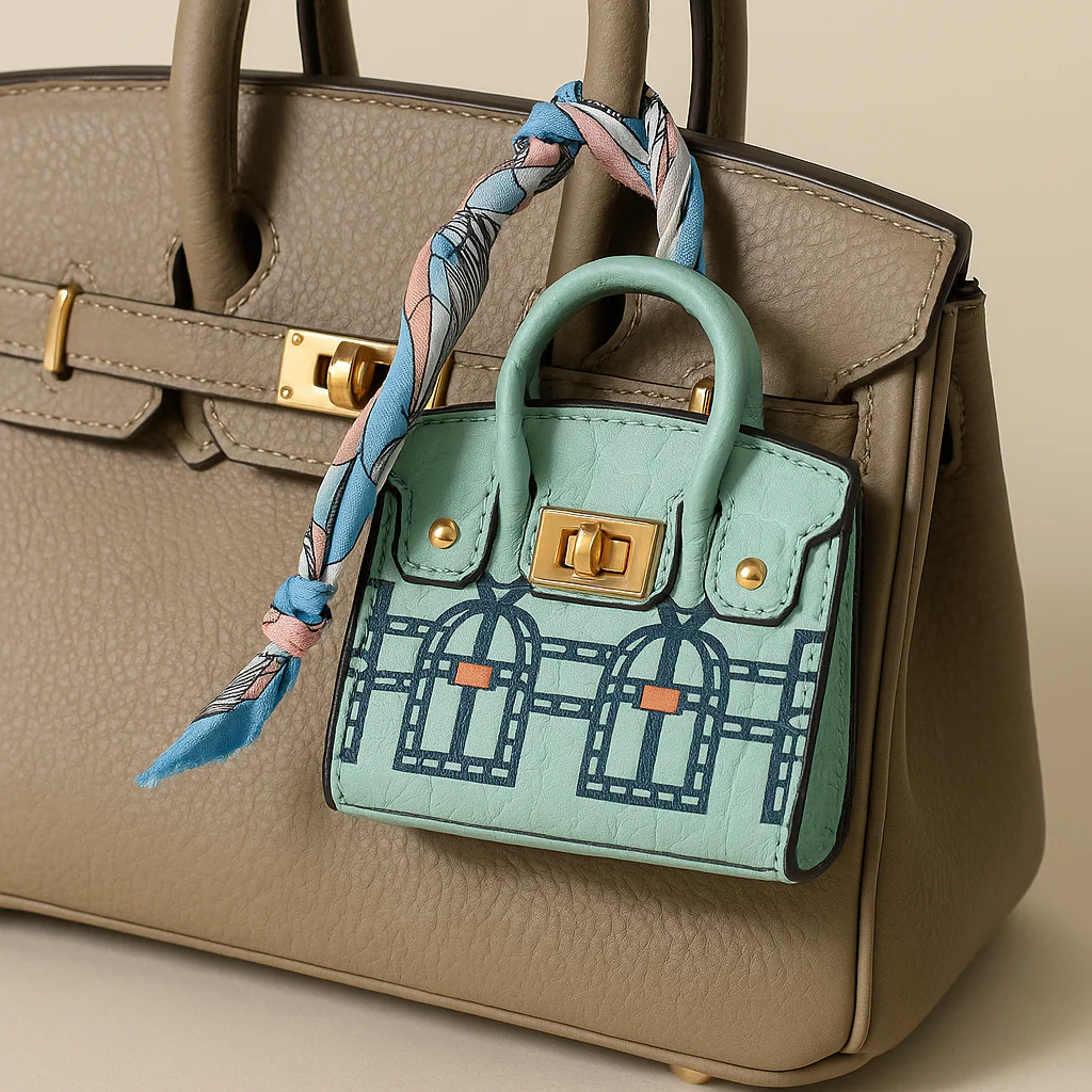 Mini-Tote Handbag Charm - Image 3