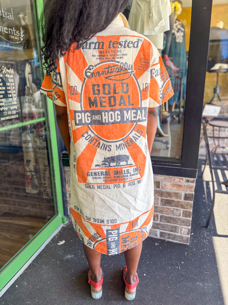 Flour Sack Shirt Dress - Image 6