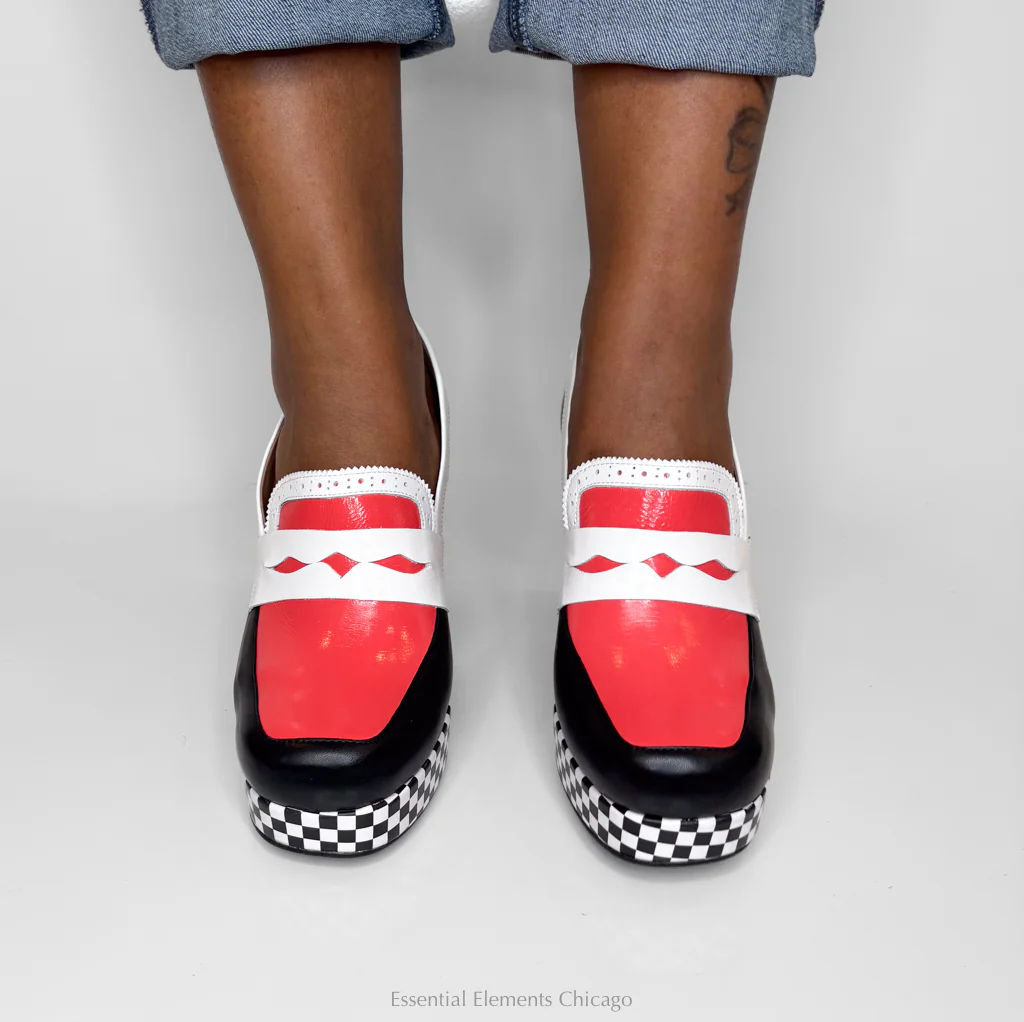 Fly London Checkerboard Heel - Image 6