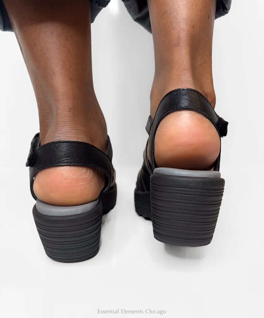 Fly London Buckle Sandal, Graphite - Image 3