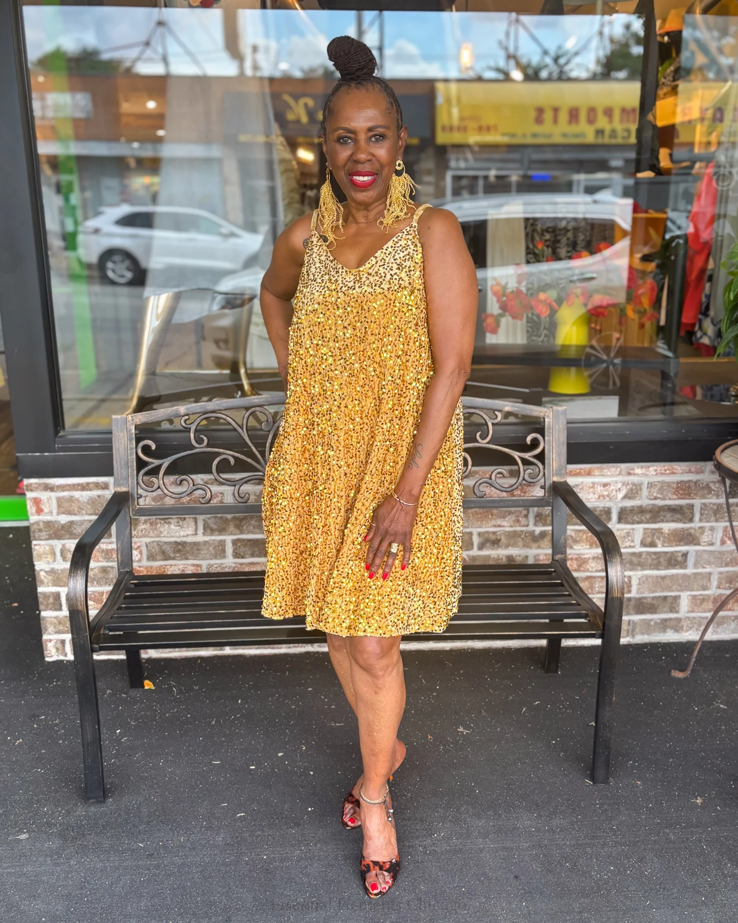 Sequin Mini Dress - Image 4