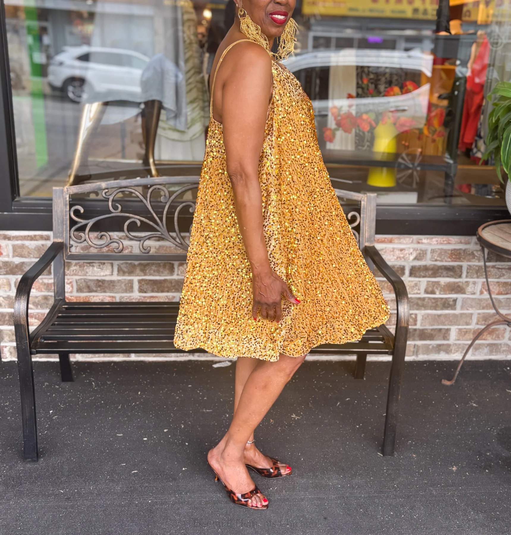 Sequin Mini Dress - Image 6