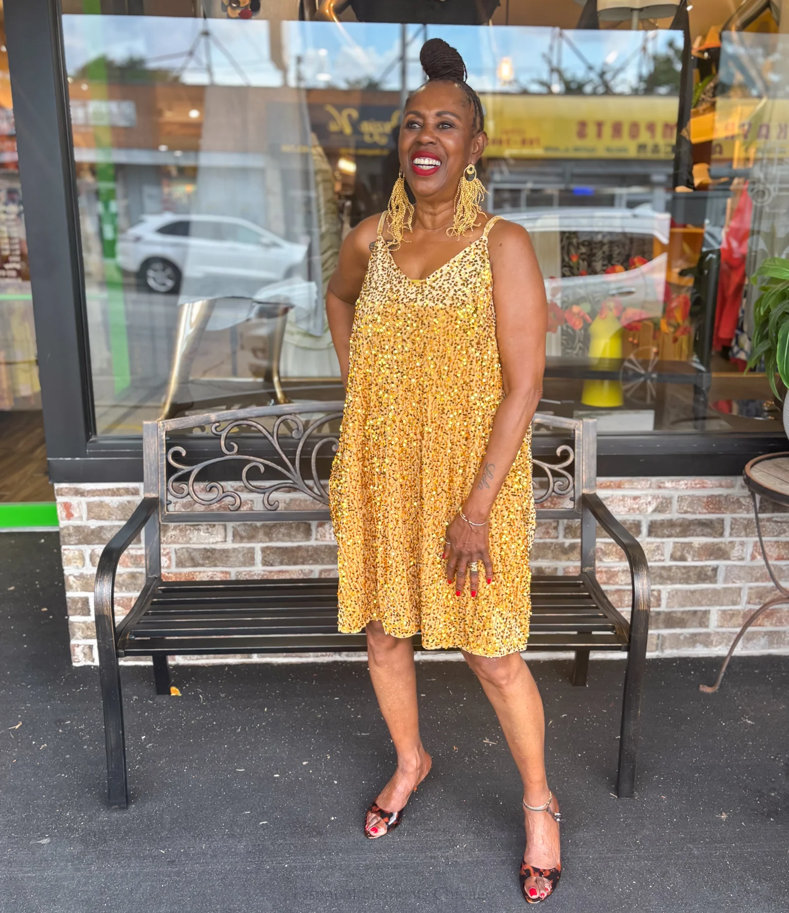 Sequin Mini Dress - Image 7