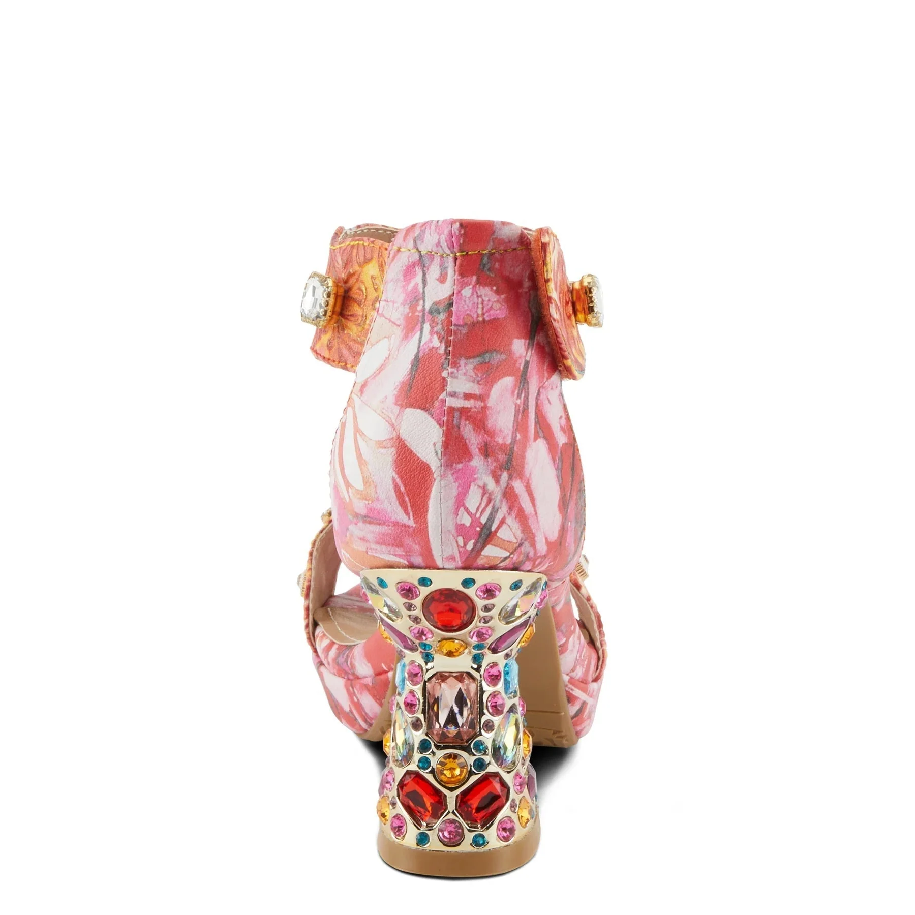 L'Artiste Jewel Sandal, Red - Image 3