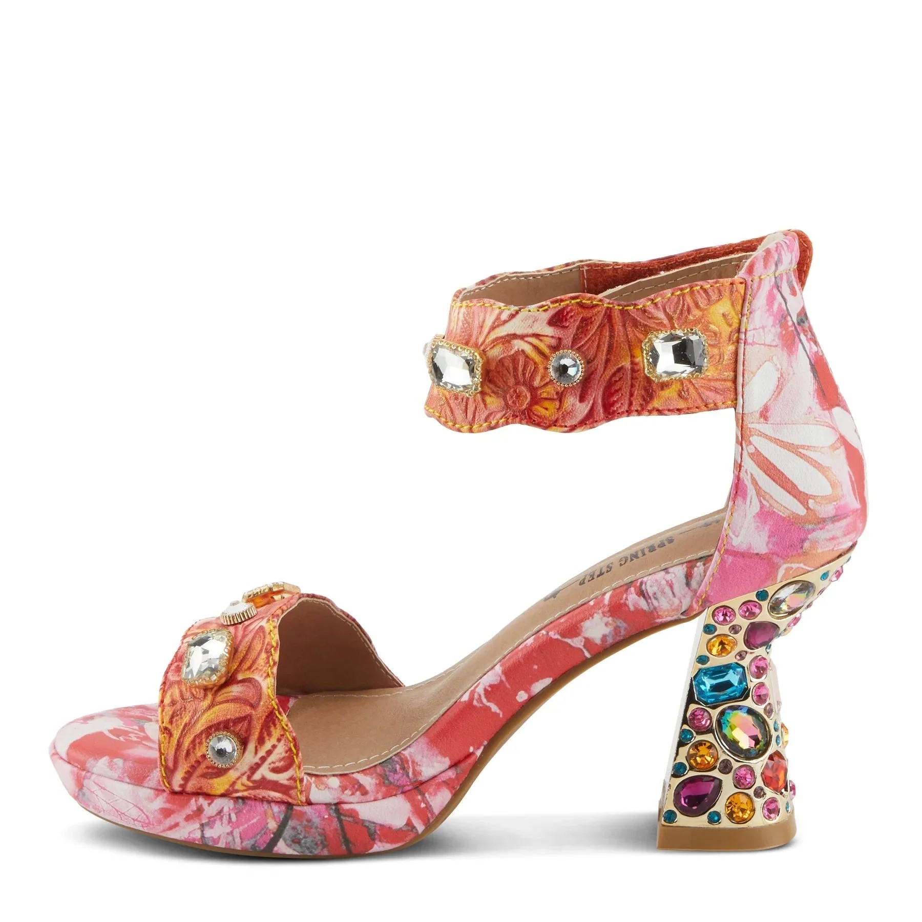 L'Artiste Jewel Sandal, Red - Image 5