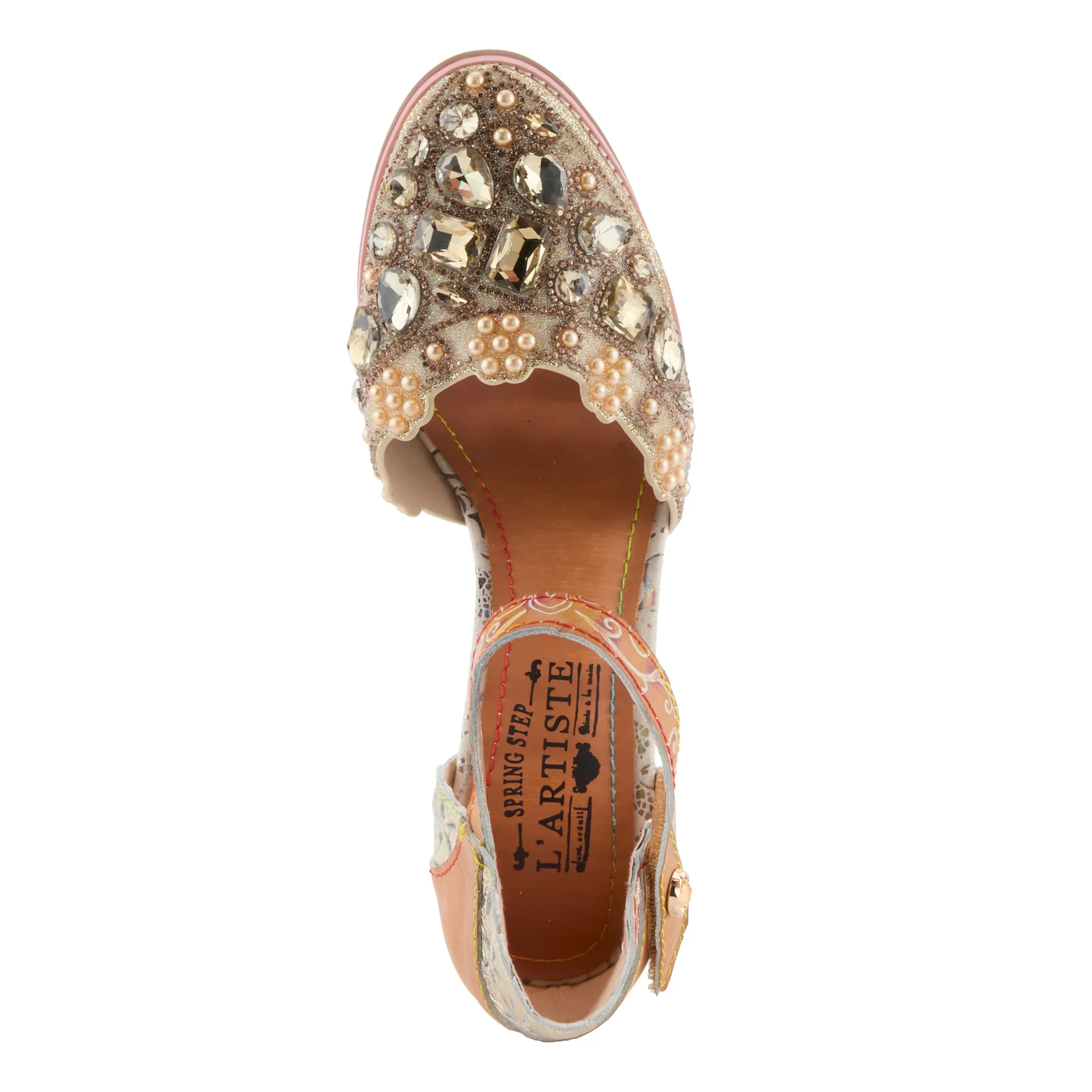 L'Artiste Queen Pump, Gold - Image 3