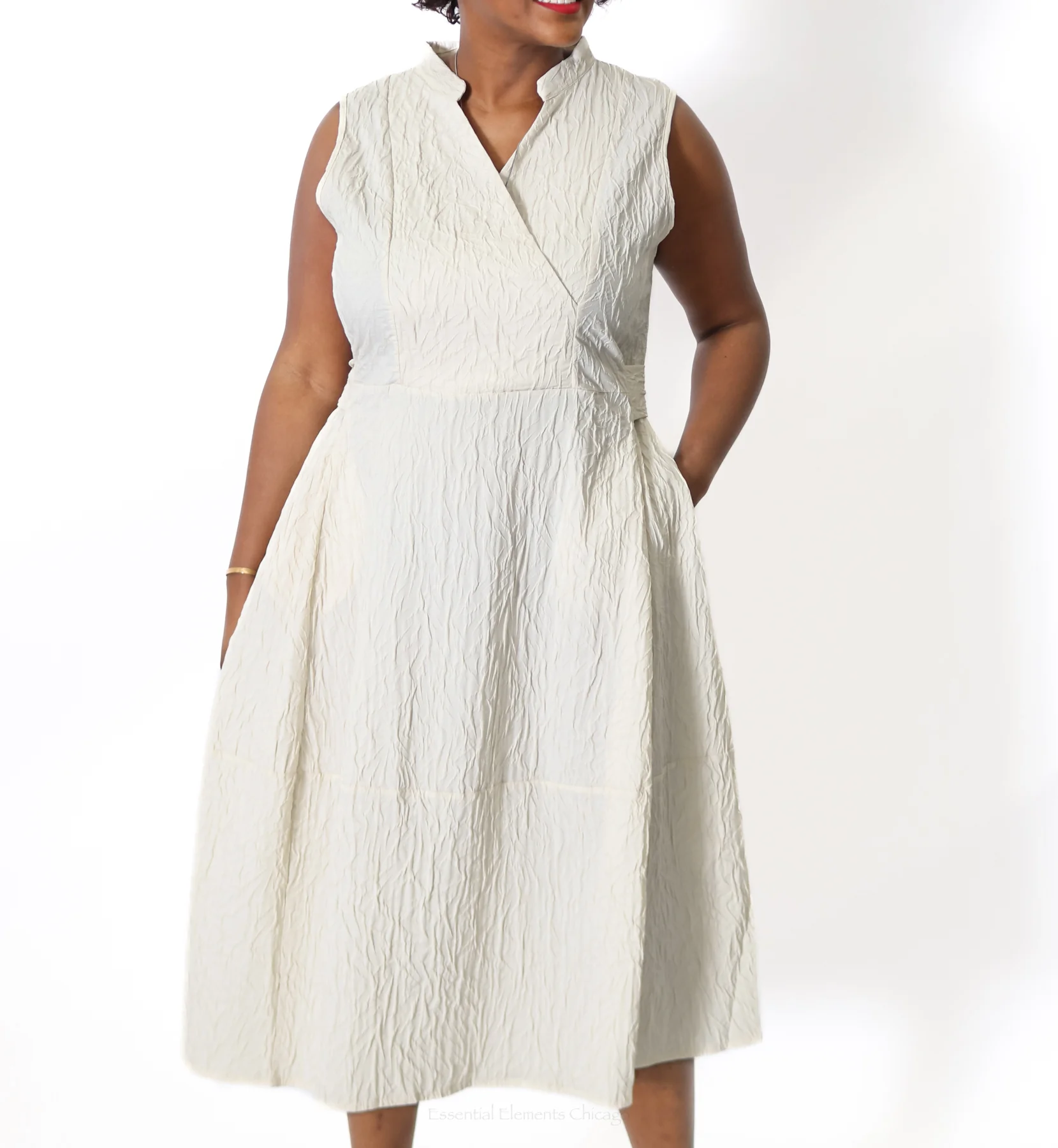 Luukaa Doodle Jacquard Dress - Image 4