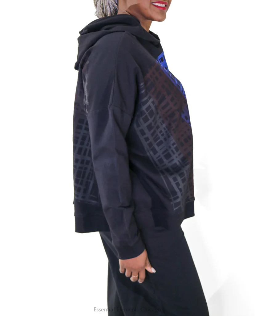 Paper Temples Cobalt Hoodie - Image 3
